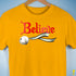 Believe Agender Pride Jingle Bell Premium Unisex T-Shirt - Gold